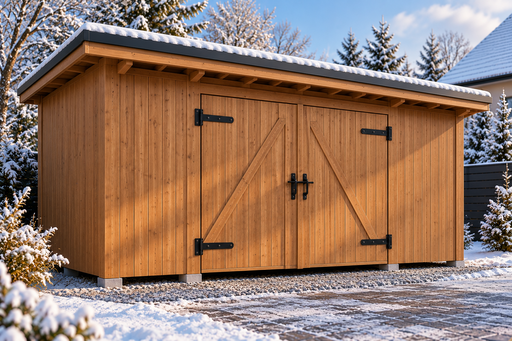 3 × 5 m puinen puutarhavaja pariovilla - garden gazebo pergola
