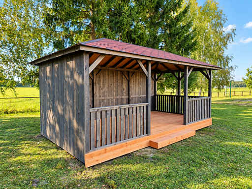 3x6 m puinen puutarhapaviljonki
