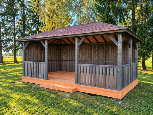 3x6 m puinen puutarhapaviljonki