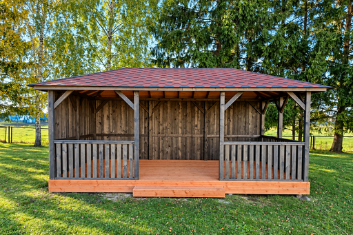 3x6 m puinen puutarhapaviljonki - garden gazebo pergola