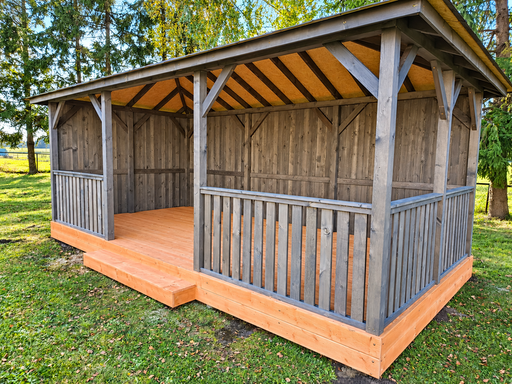 3x6 m puinen puutarhapaviljonki