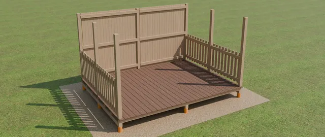 Step 5. Posts and walls